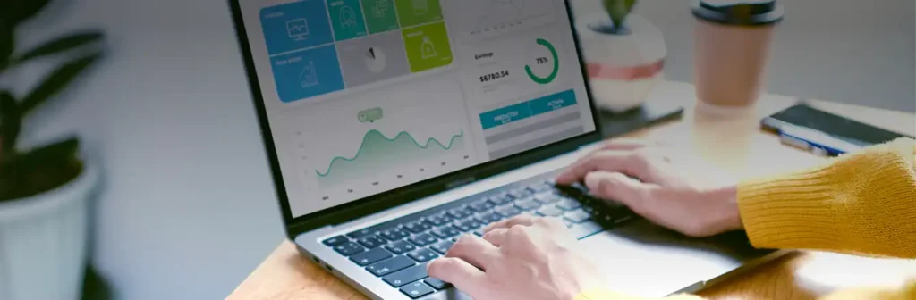 Business reporting dashboard used for bespoke report design