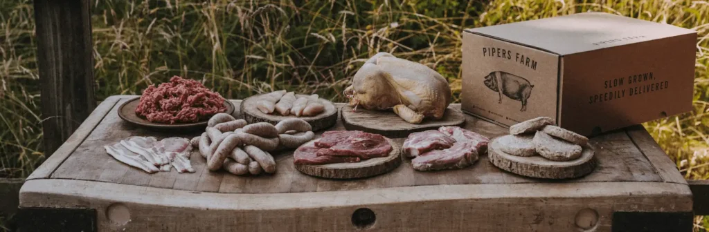 Pipers Farm produce and delivery packaging